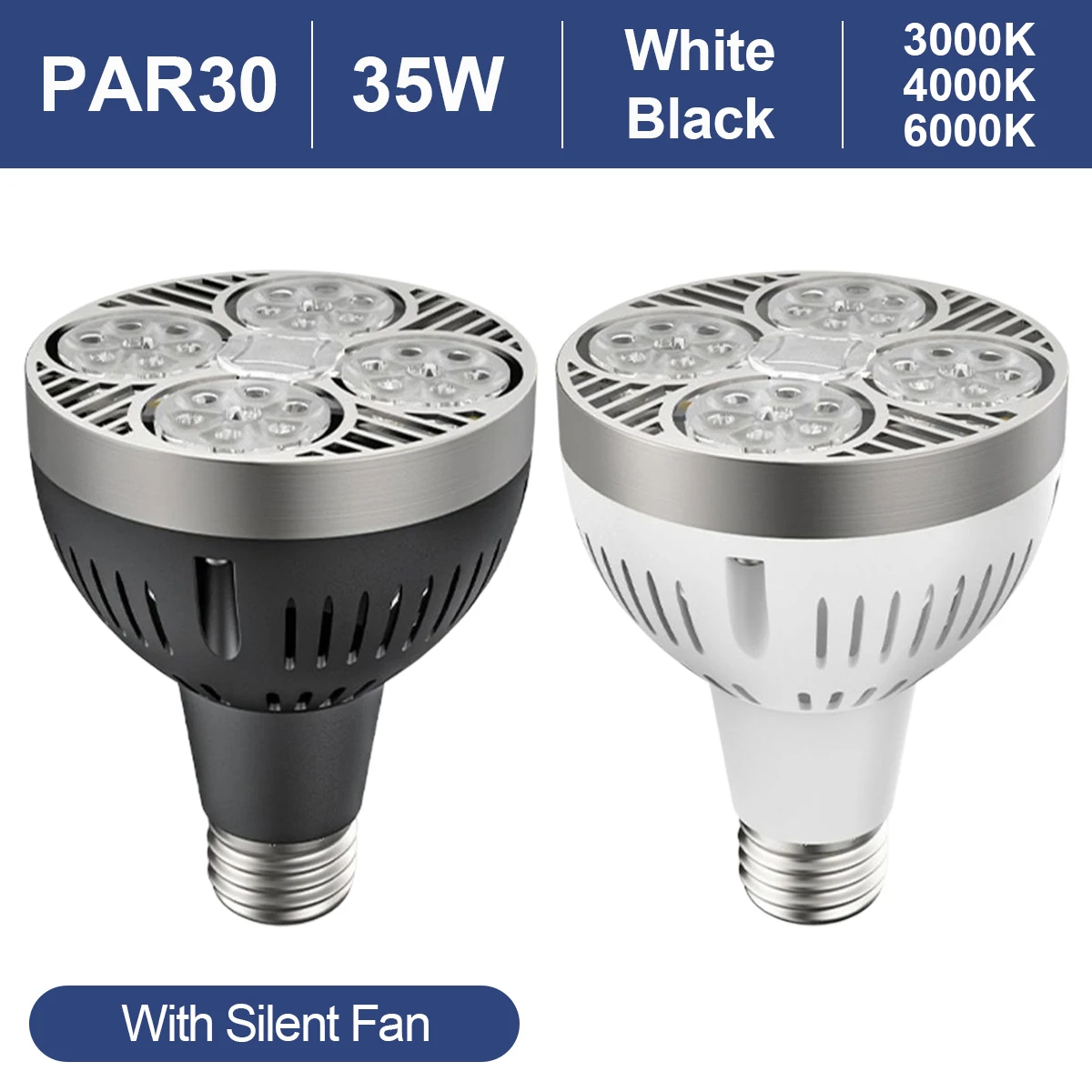 

YORYZENG Светодиодные лампы PAR30 E27 220В 25/35/45Вт