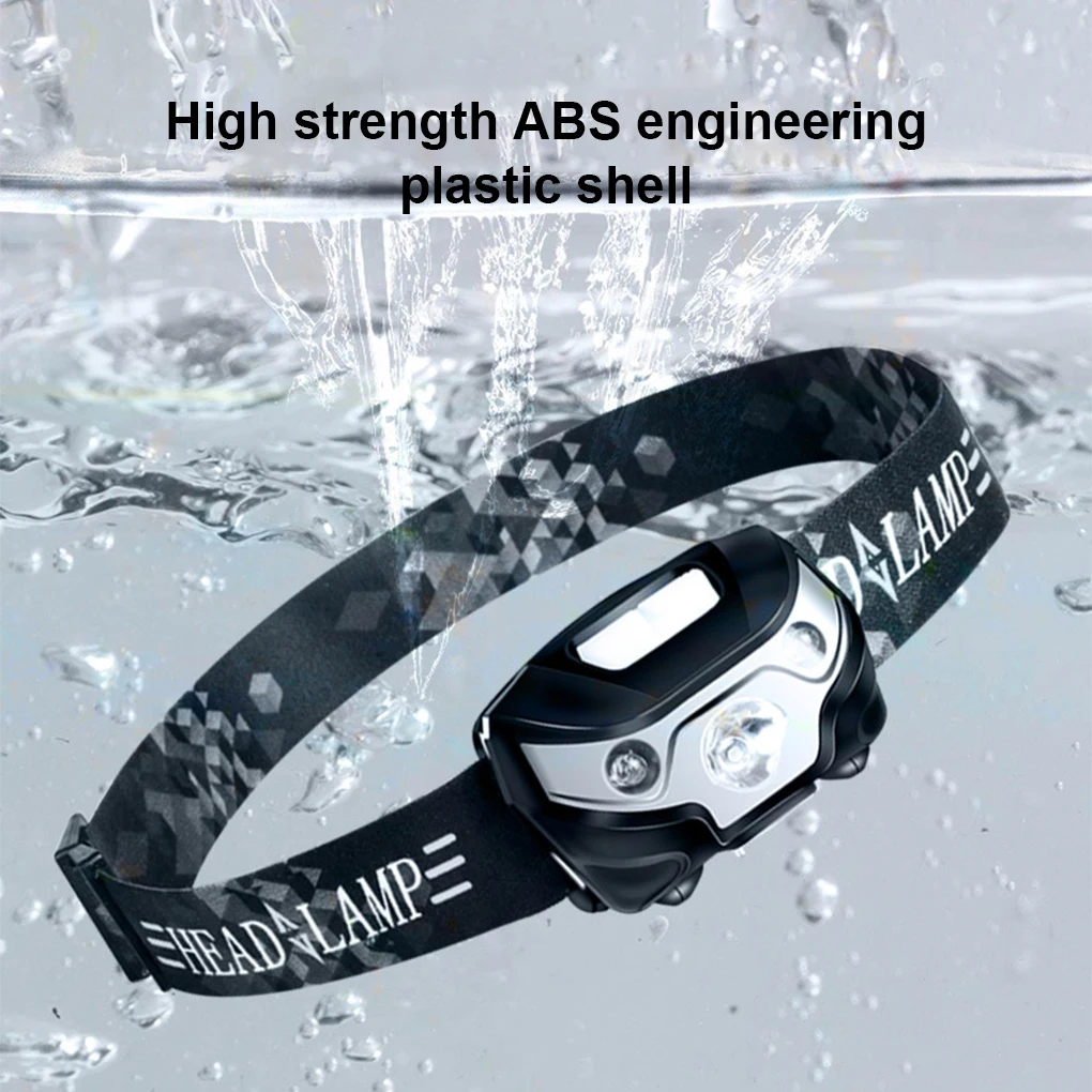 

Headlamp Small Strong Light Headlight Adjustable Head Flashlight Outdoor
