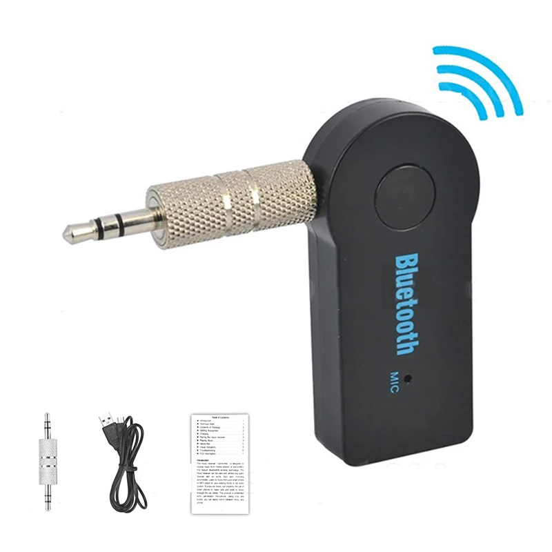 

Беспроводной Автомобильный приемник BT, адаптер с разъемом 3,5 мм для автомобильного музыкального аудио Aux, приемника наушников, гарнитуры, автомобильный комплект Bluetooth для автомобиля