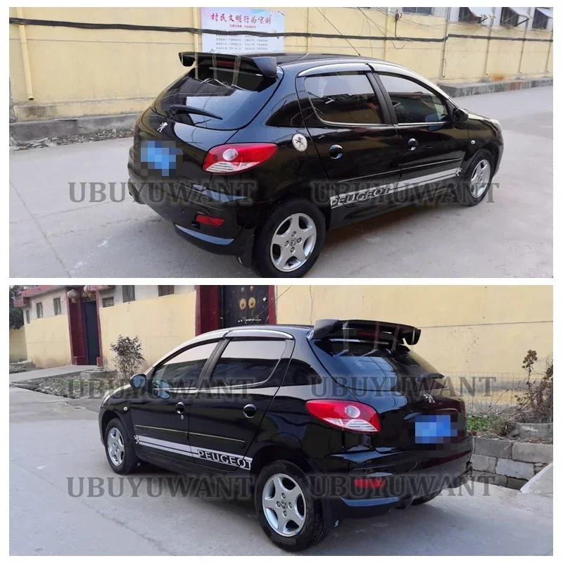 UBUYUWANT для Peugeot 206 RC 207 208 308 спойлер из АБС-пластика задний на крышу крыло багажника