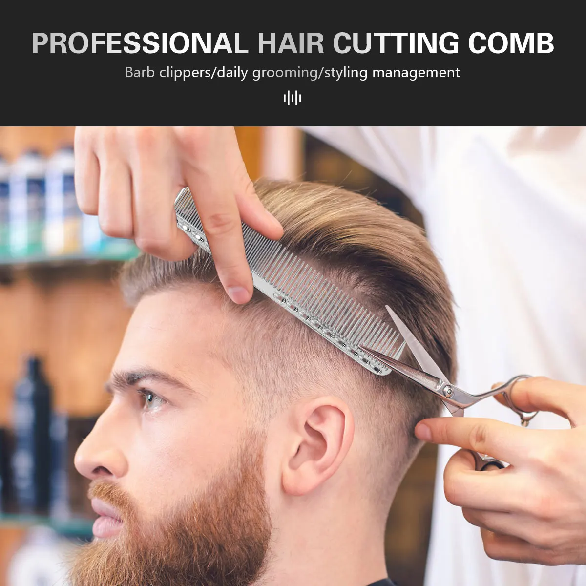 Профессиональная Антистатическая щетка для стрижки волос Barbershop Алюминиевые