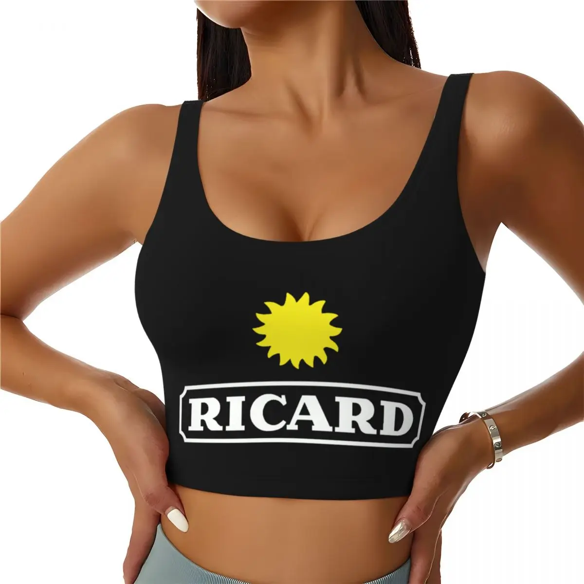 Изготовленный на заказ ударопрочный спортивный бюстгальтер Ricards Drink для женщин