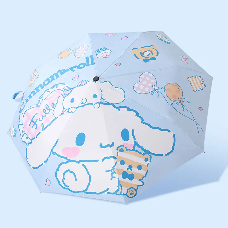 

Cinnamoroll Automatic Umbrella Sanrio Kawaii Anime Girl Heart Cute Cartoon Digital Folding Umbrella Shading Toys for Girls