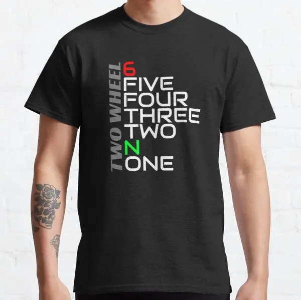 

1 up 5 down t shirt for Husqvarna YMHAHA BMW Benelli Harris Jawa Bajaj