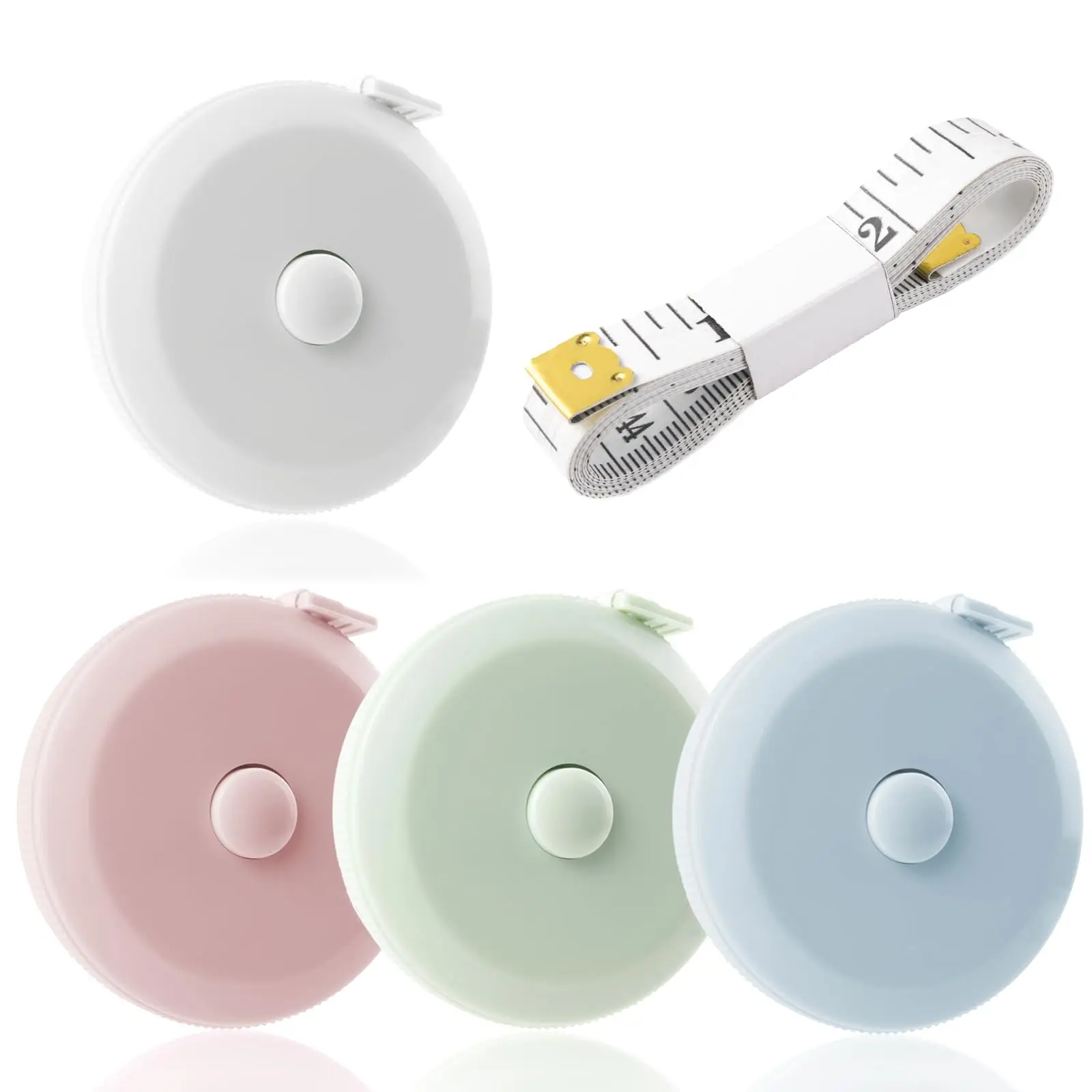 

Мягкая рулетка 60 дюймов/150 см, карманная измерительная лента для шитья, измерения тела ткани