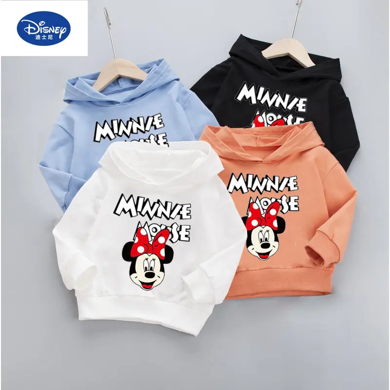 Disney Mickey Mouse Children's Cartoon Baby Print Pullover Hoodie Spring and Autumn New Children's Long Sleeve Top Coat