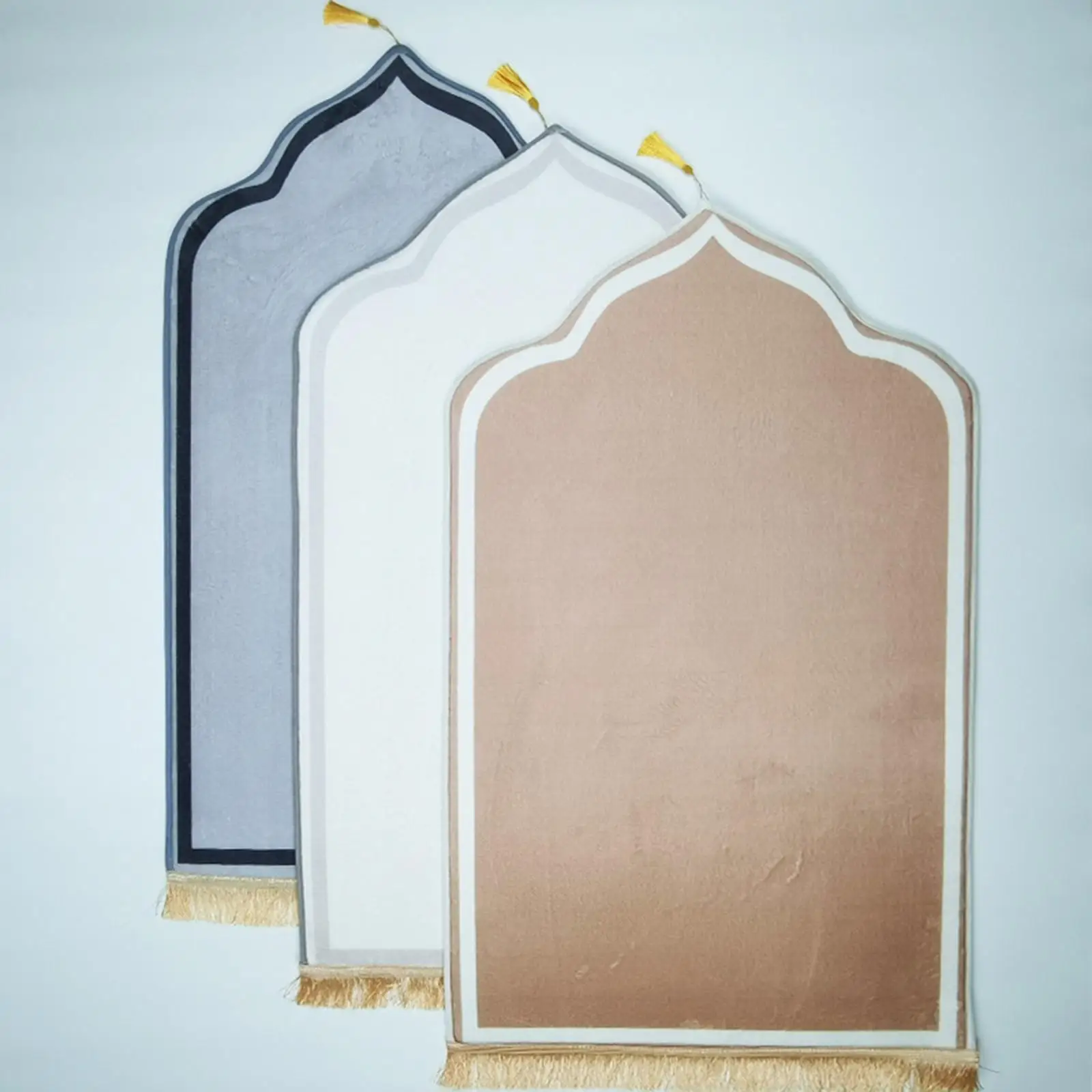 

Elegant Prayer Rug Washable Folding Floor Mat for Gifts Decoration Bedroom