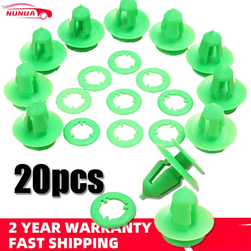 20 штук для дверей автомобиля карты отделка Панель зажимы для задней крышки багажника Интерьер Зеленый авто крепежа для MERCEDES, Вито, виано, W63 для Benz VIANO MPV Субару Outback