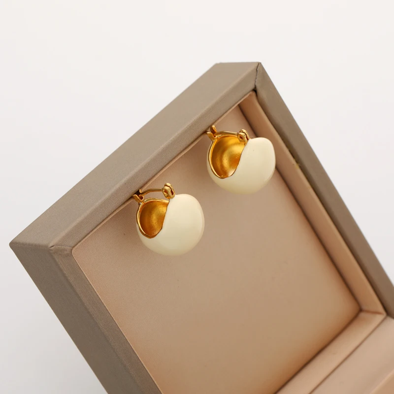 

2023 New Fashion S925 Sterling Silver Stud Earrings European American Style Gold-Plated Metal Pendant Hoop Earrings Jewelry Gift