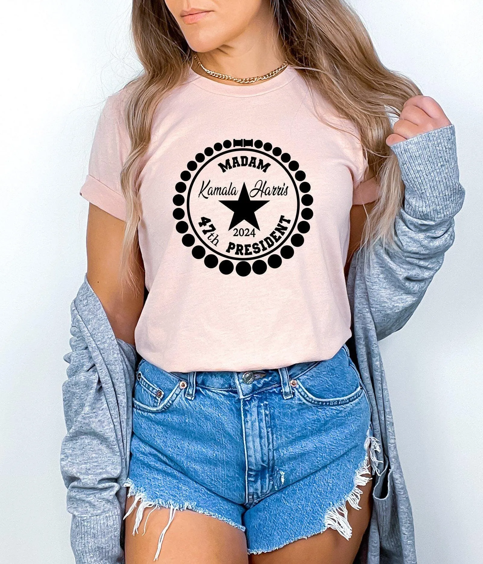 Футболка Kamala Rally President Harris 2024 выборы Мадам для людей