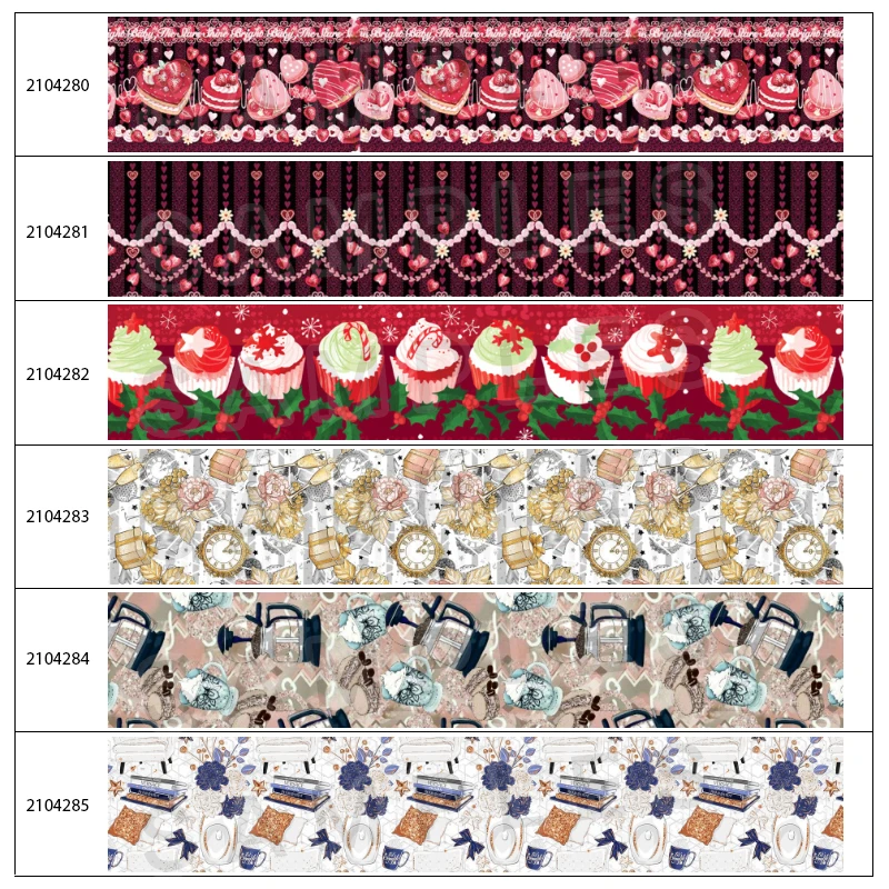 

10M/Roll Cake Vintage Heritage Pattern Grosgrain / Satin Ribbon for Sewing Supplies Hair Accessories
