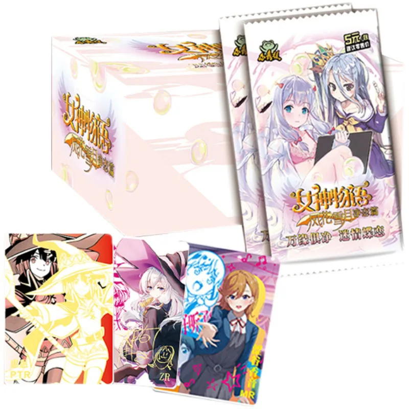 

2022 New Goddess Story Feast Collection Cards SSR Card Bronzing Barrage Flash Card Kids Birthday Gift Game Cards Toys for Child
