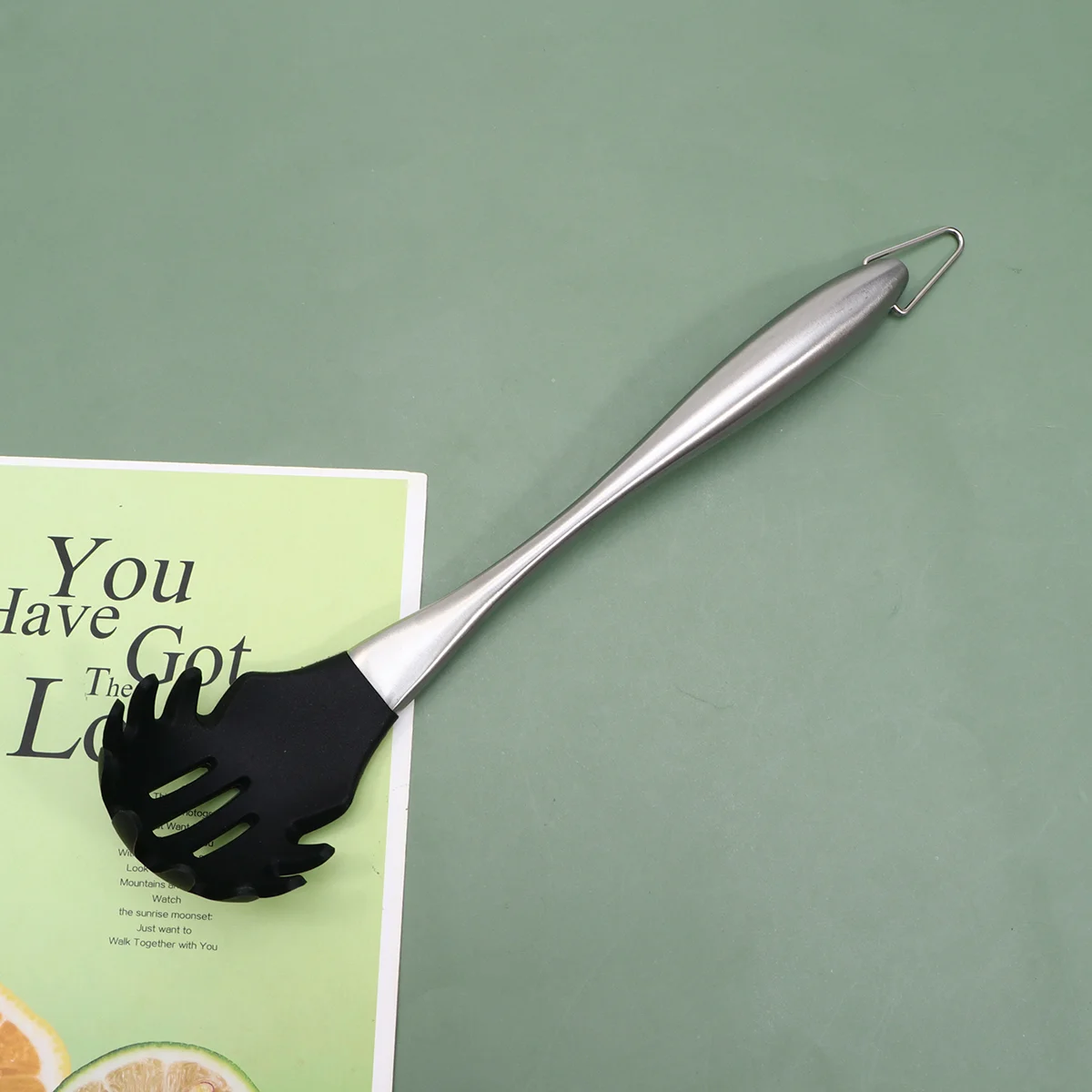 

Spoon Colander Spaghetti Pasta Strainer Ladle Noodle Silicone Kitchen Spatula Resistant Filter Heathandle Utensil Tongs Noodles