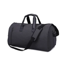 2 In 1 Garment Travel Bag With Shoes Compartment, Convertible Suit Travel Duffel Bag Carry On Bag With Luggage Shoulder Strap t0
