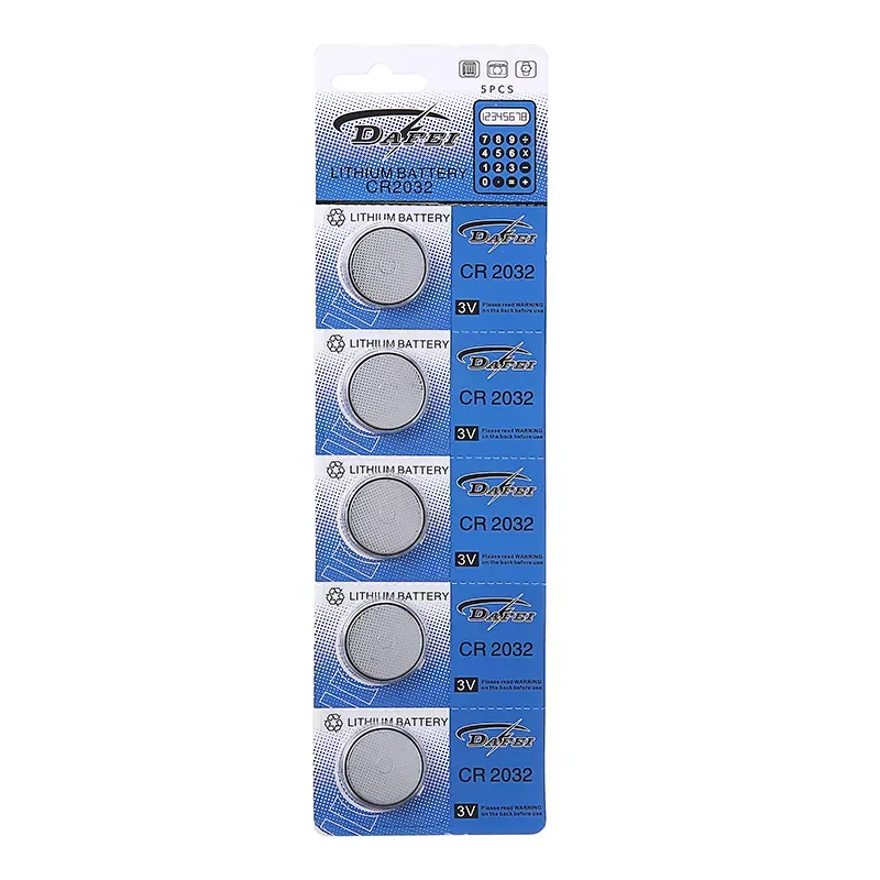 

5x CR2032 Coin Cell Batteries 3 V Lithium Button Battery for Clocks Calculators Watch Replacement Accessories Wholesale Battery
