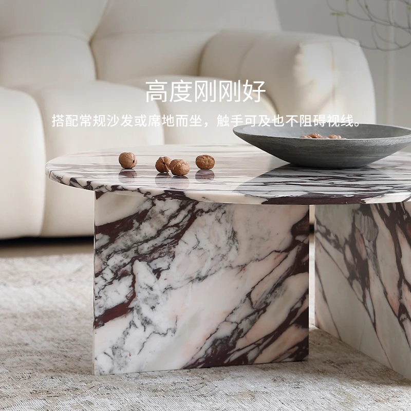 Bulgari натуральный элитный роскошный каменный круглый стол большой плоский пол