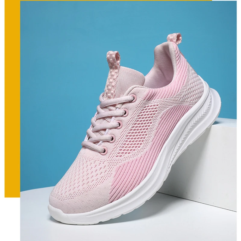 Fashion Women Running Sneakers Lightweight Breathable Mesh Leisure Shoes Ladies Sneakers Outdoor Sports Footwear Size 35-41