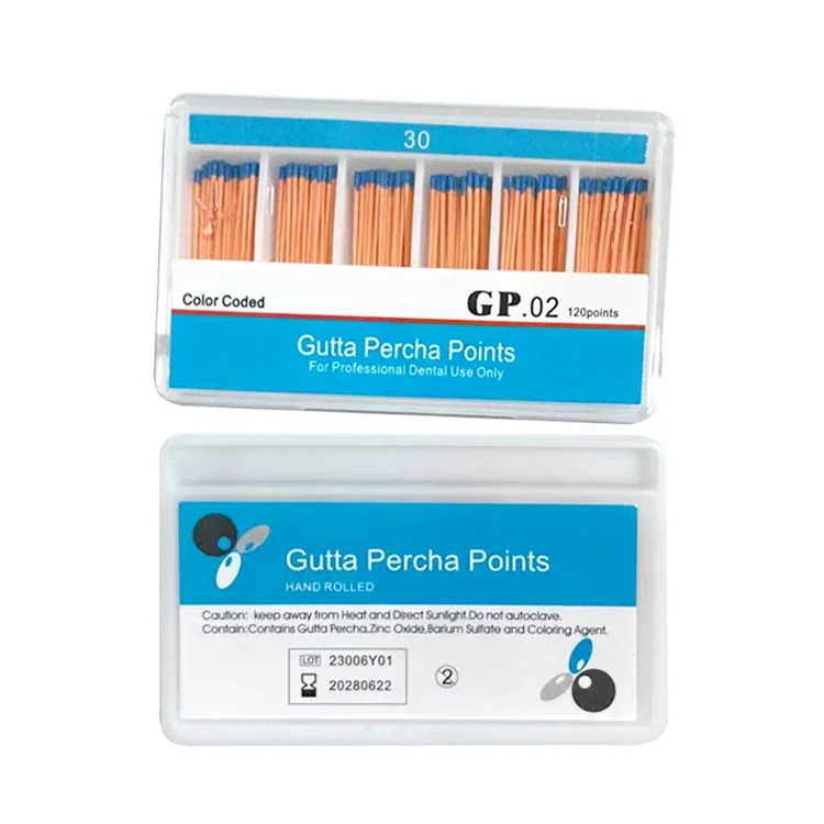 AG 1Box Dental Gutta Percha PointsTaper0.2/0.4/0.6 Размер 15/20/25/30/35/40 Стоматологические принадлежности