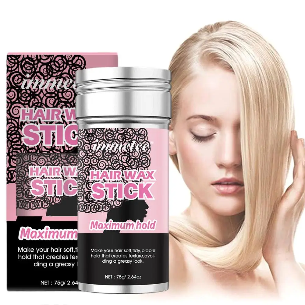 

Hair Wax Stick Easy To Carry Prevent Frizz Arrange Organize Loose Refreshing Natural To Styling Smooth Hair Broken E0L8