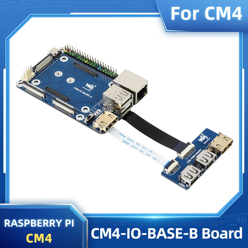 Базовая мини-плата для вычислительного модуля Raspberry Pi CM4 встроенный вентилятор CSI