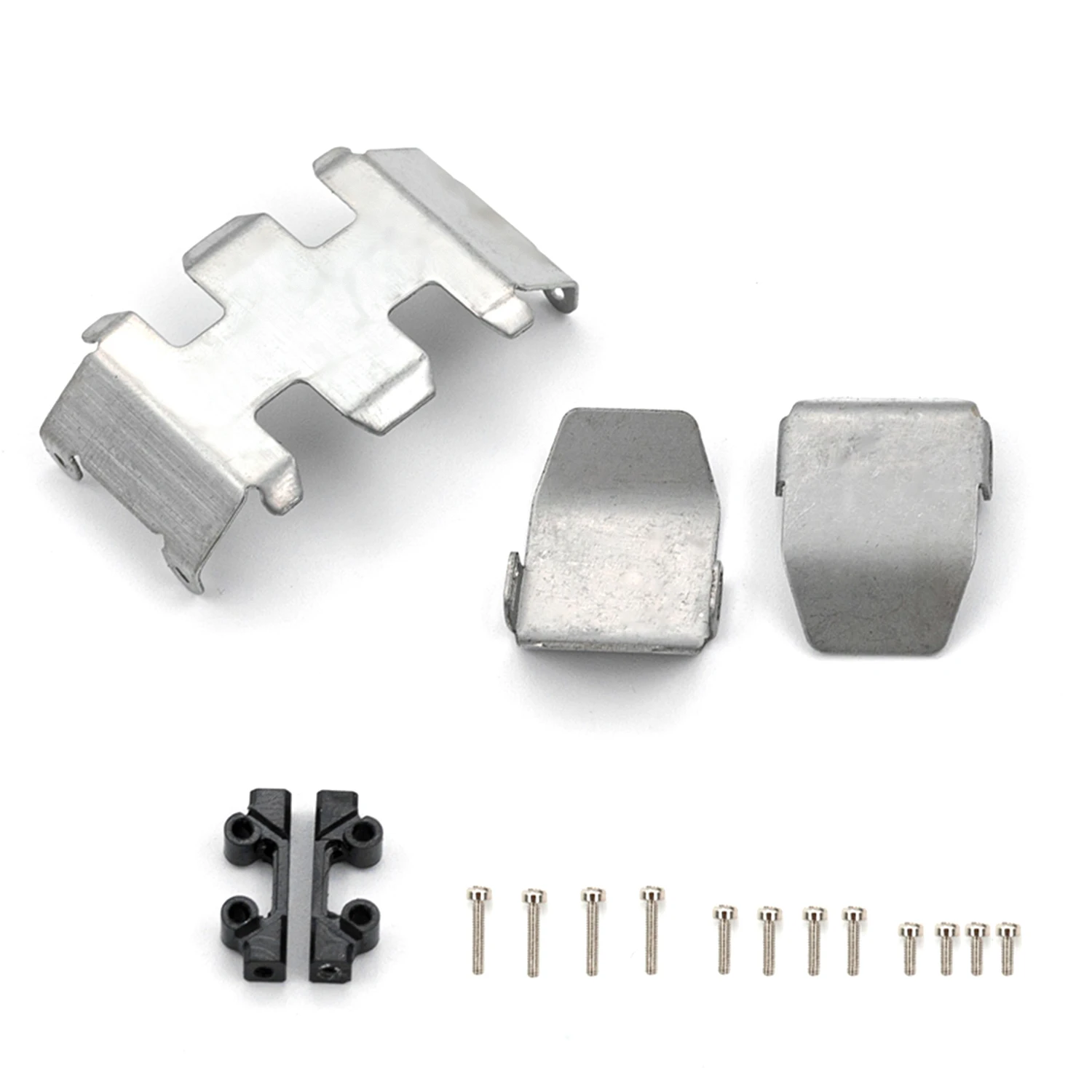 

Stainless Steel Chassis Armor Axle Protector Skid Plate For 1/24 Axial SCX24 90081 AXI00005 C10 AXI00006 RC Car Upgrade Parts