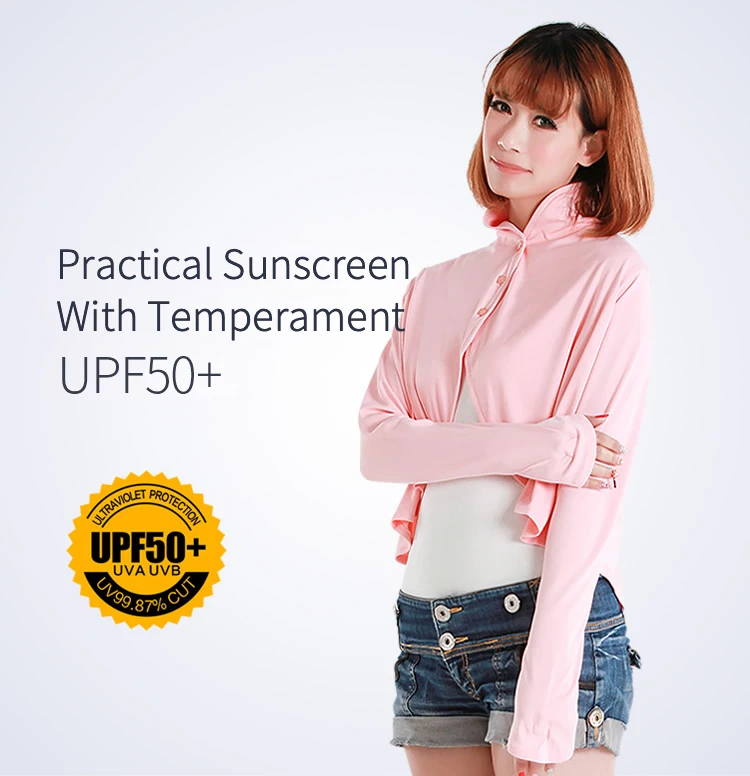 

OhSunny Sun Protection Clothing Long-sleeve Outdoor Women Jackets UPF50+ Anti-UV Breathable Outdoor Sports Coat Ultra Large Size