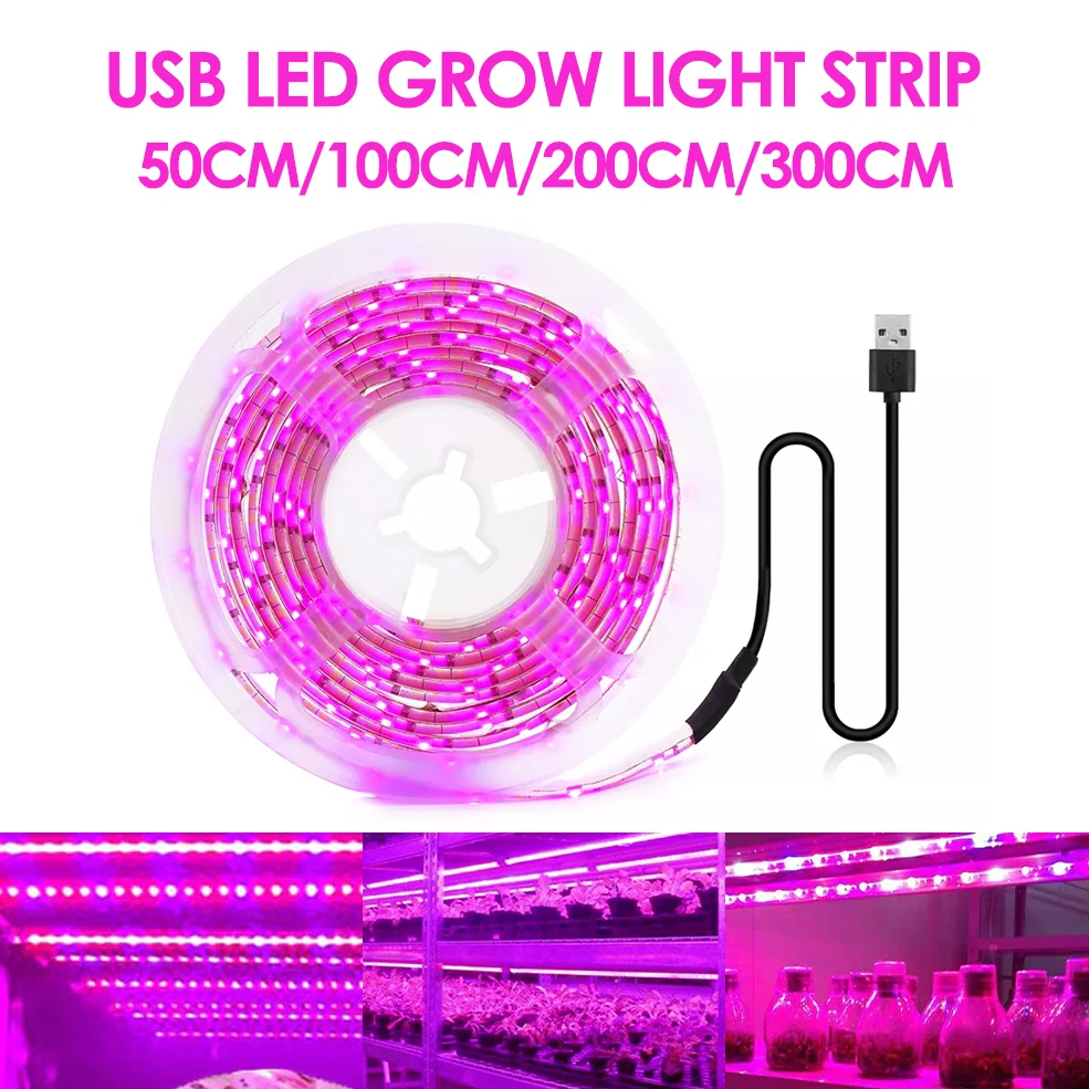 Full Spectrum Phyto Lamp 1m 2m 3m Strip For Seeds Flower Gre