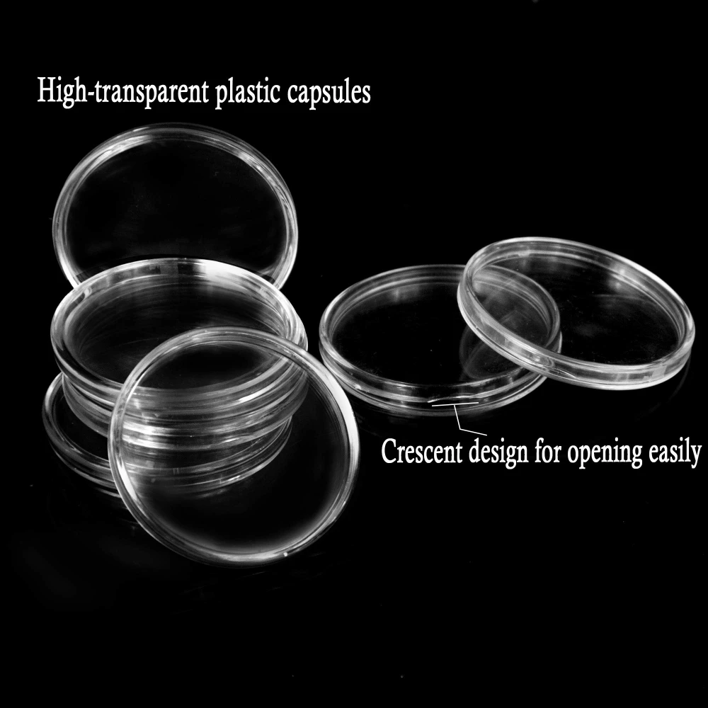 

Прозрачные акриловые капсулы для монет 5 шт.