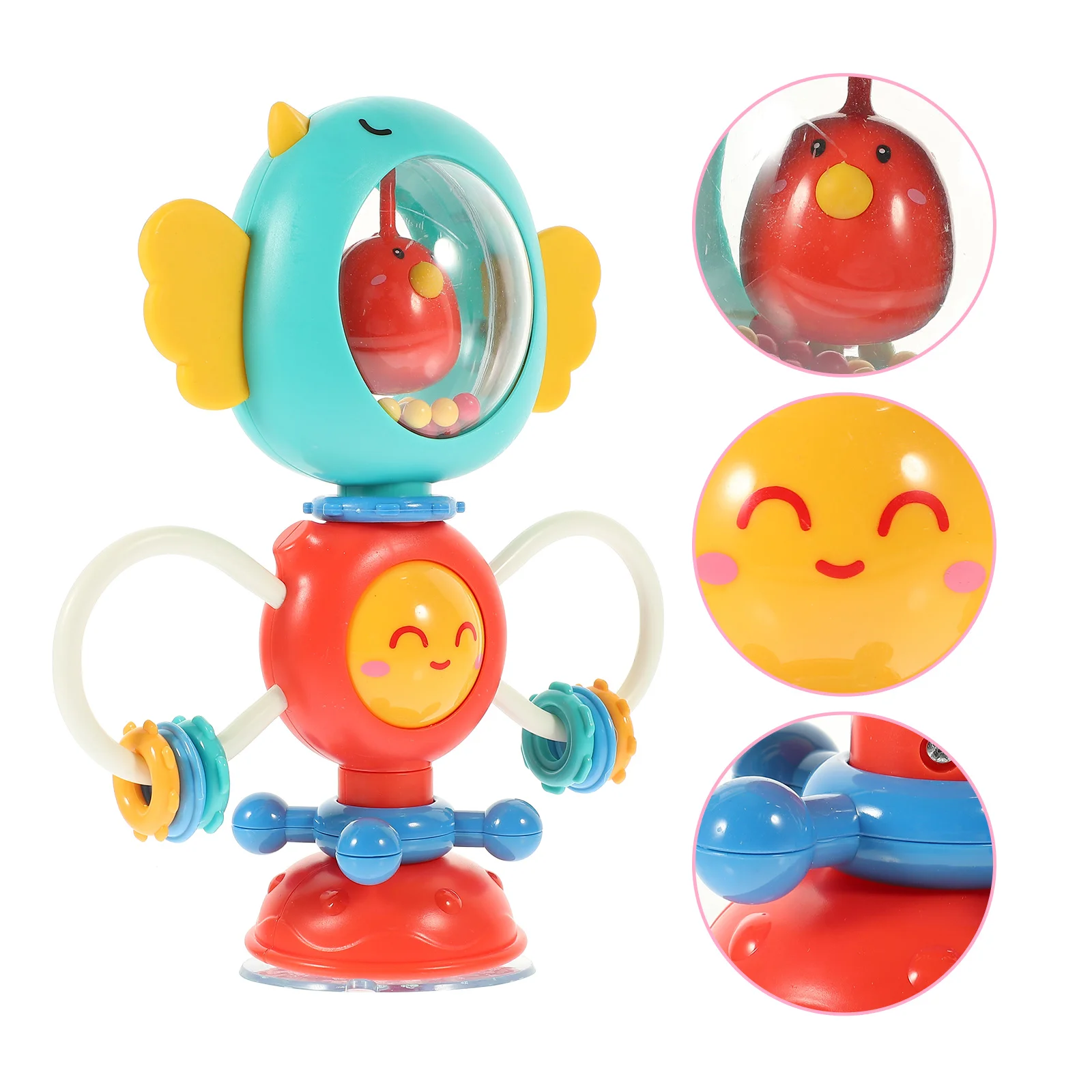 

Kids Suction Cups Sensory Suction Cup Baby Toys Toddler Highchair Plastic Rattles