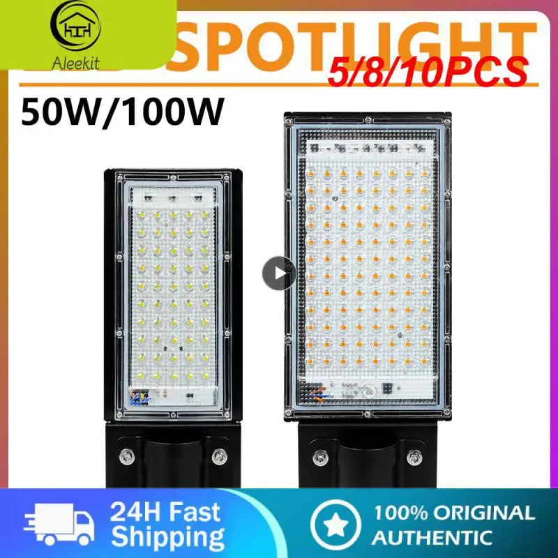 

5/8/10PCS Street Lighting Led Spot Flood Light Ac180-240v Led Ceiling Spot Light 50w 100w Led Spotlight Night Light