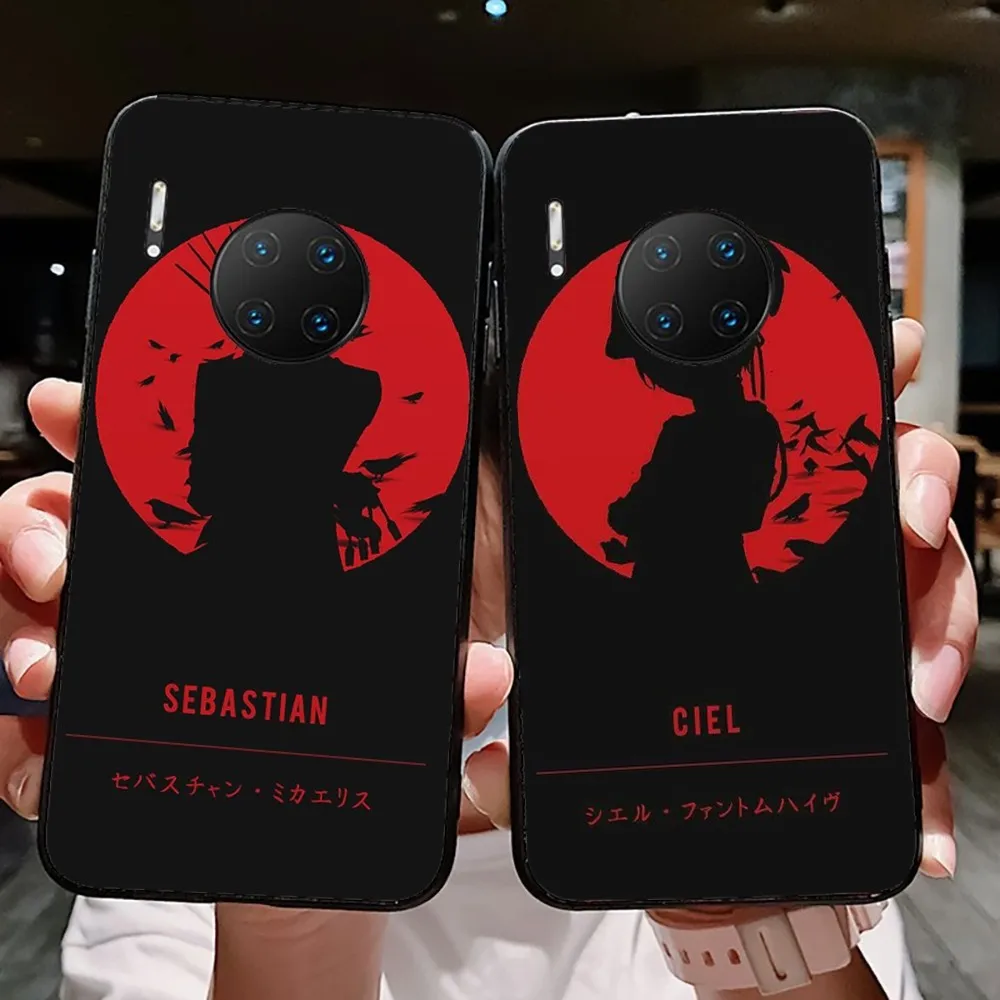 Чехол черный Батлер для телефона Redmi 8 9 10 pocoX3 pro Samsung Note 20 Huawei Mate 30 40 50 lite