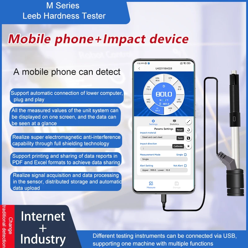 MLH350 M Series Leeb тестер твердости новый тип интеллектуального детектора умный