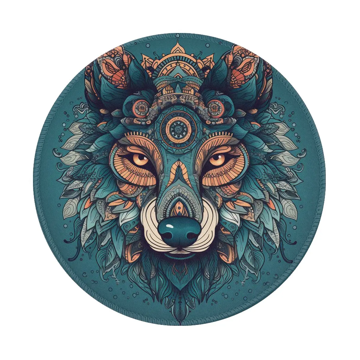 

Wolf Mouse Pad Animal Floral Mandala Fantasy High Quality Mousepad Table Picture Anti-Slip Rubber Mouse Mat