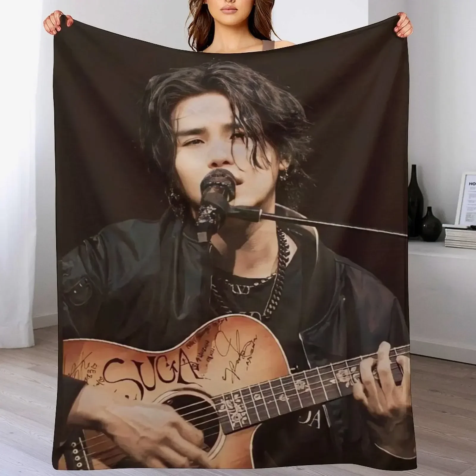 Концертное одеяло Min Yoongi теплые одеяла для дивана