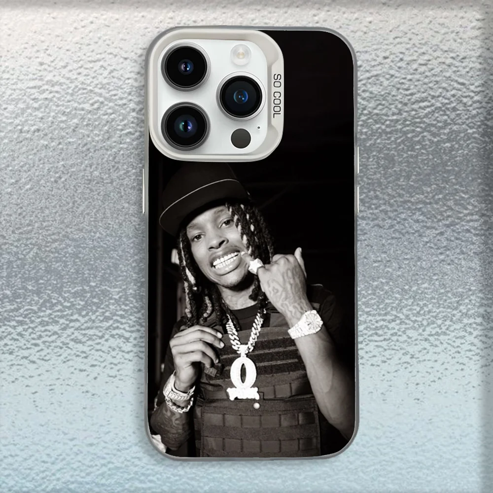 Фото Чехол для телефона Raper K-King Von для iPhone 16,15,14,13,12,11, Mini, Pro,MAX, белый матовый противоударный чехол №3