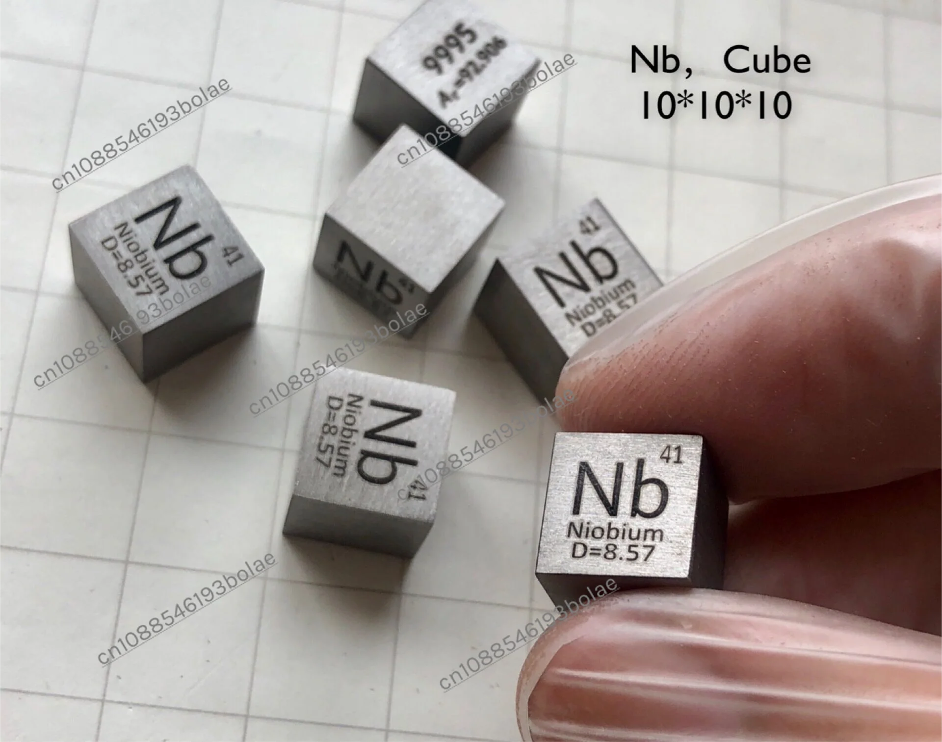 Ниобиевый кубический металл ниобиевый периодический фенотип Боковая Длина 10 мм