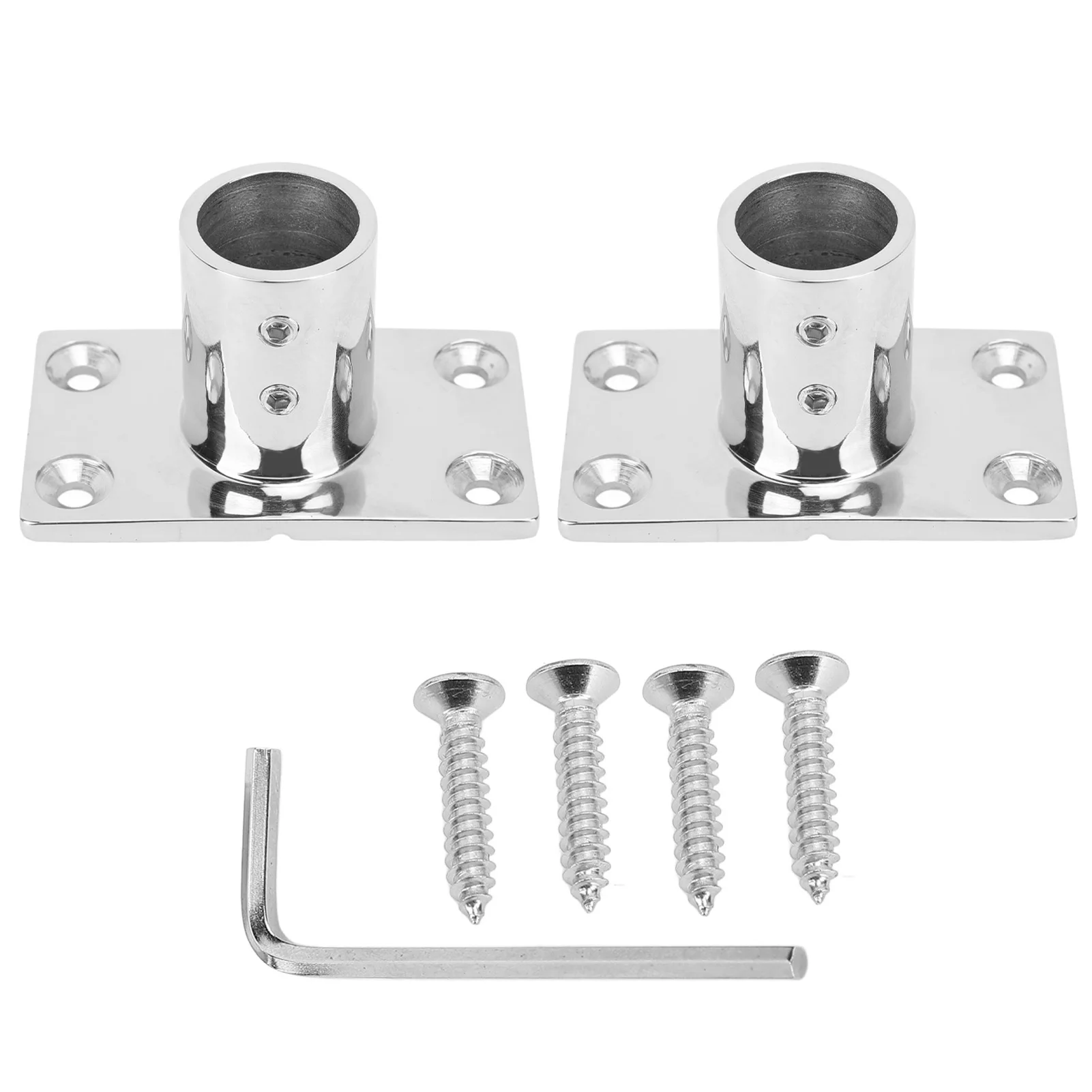 Основание для поручня лодки 7/8 дюйма 316 Морская прямоугольная ручка из