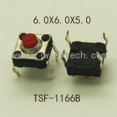 

100PCS 6x6x5mm Waterproof Momentary Tactical Button Switch 4PIN DIP Key Button Micro Button Switch