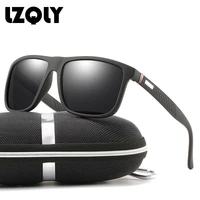 classic polarized sunglasses for men women square vintage driving fishing sunglass black blue mirror retro sun glasses uv400