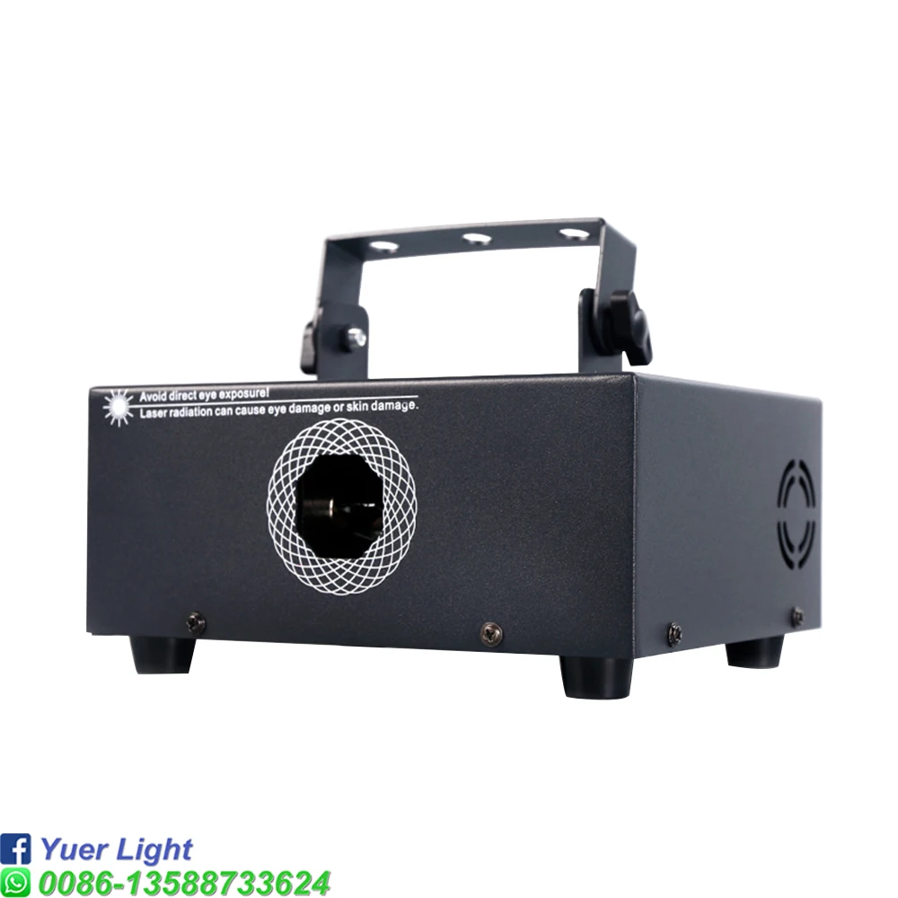Яркий лазерный RGB-проектор YUER 2 Вт | Режимы управления через приложение DMX512 20K