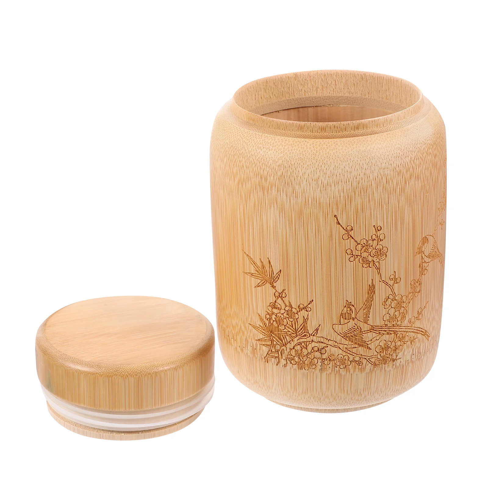 

Tea Storage Jar Canister Coffeecontainer Loose Jars Canisters Wooden Sugar Kitchen Leaf Bean Box Candy Containers Grain Sealed