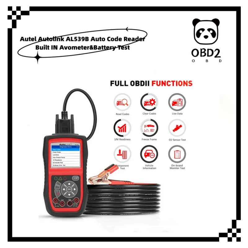 Autel Autolink AL539B OBD2 сканер 12 В тестер аккумулятора Автомобильный анализатор постоянного тока Avometer 3 в 1 считыватель кодов PK al539 бесплатное обновление