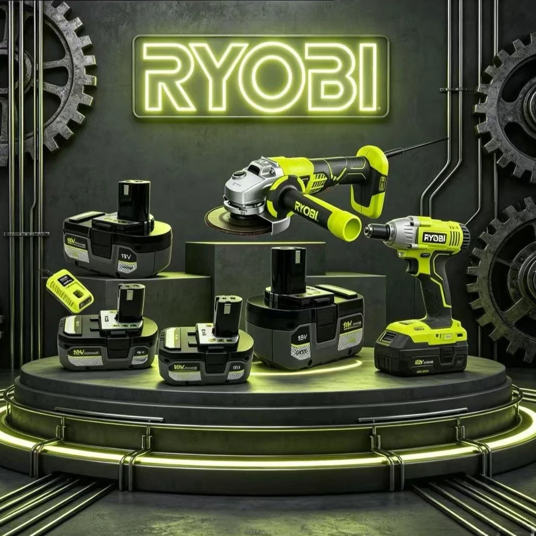 Фото 100% Оригинальный аккумулятор RYOBI 18V One+ P108, долговечный перезаряжаемый литий-ионный аккумулятор для электроинструментов P104 P107 RB18L50 RB18L20 №1
