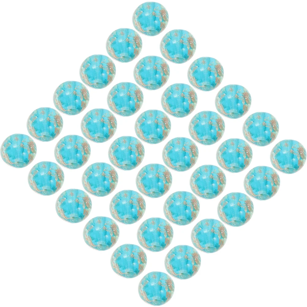 

Sands Glass Beads DIY Round Shaped Jewelry Making Glowing Bracelets Hair Accessory Accessories 8mm