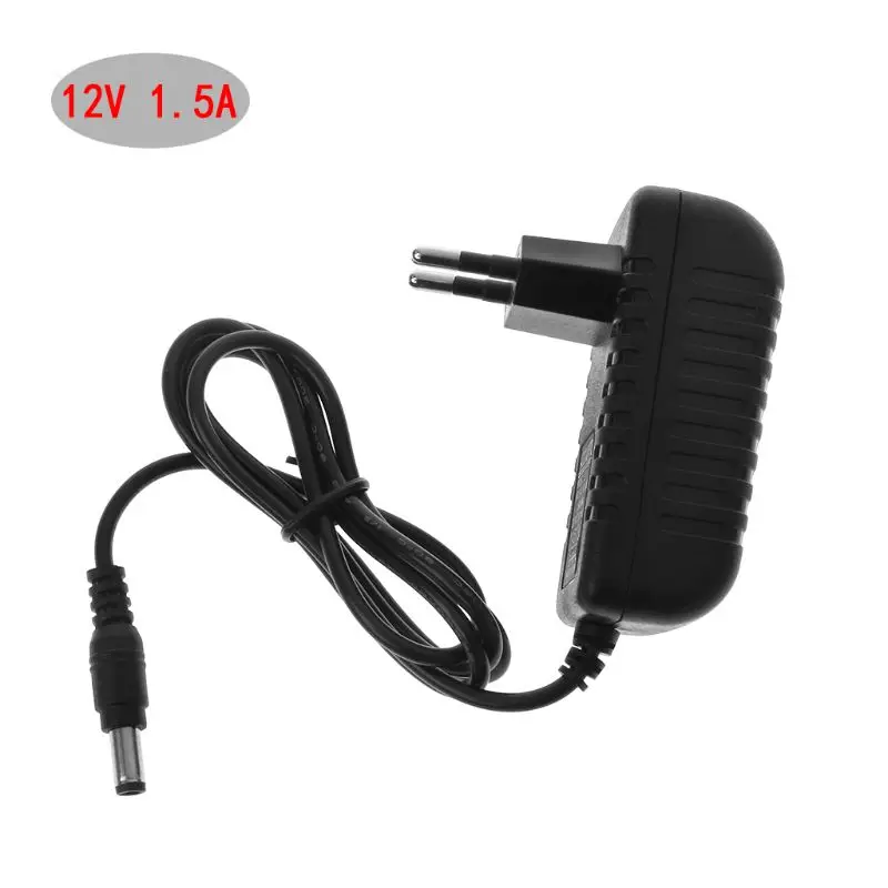 

for Dc 5.5mm x 2.5mm Wall Charger AC for Dc 12V 1.5A Power Adapter for LED Light Speakers W3JD