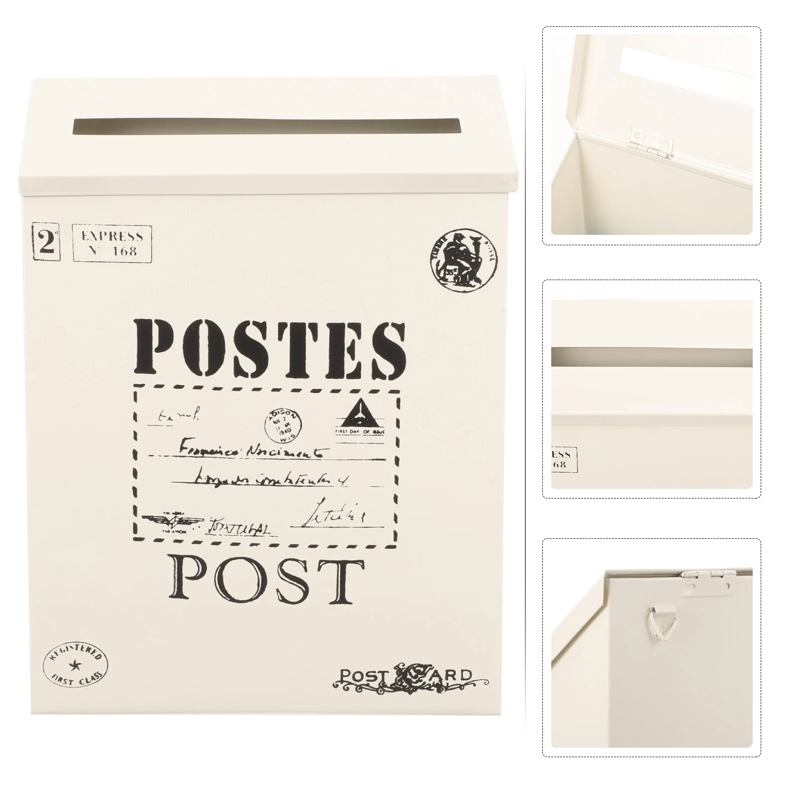 

American Style Mailbox Wall Mount Post Home Outdoor Suggestion Retro Letter Iron Vintage Signs Metal