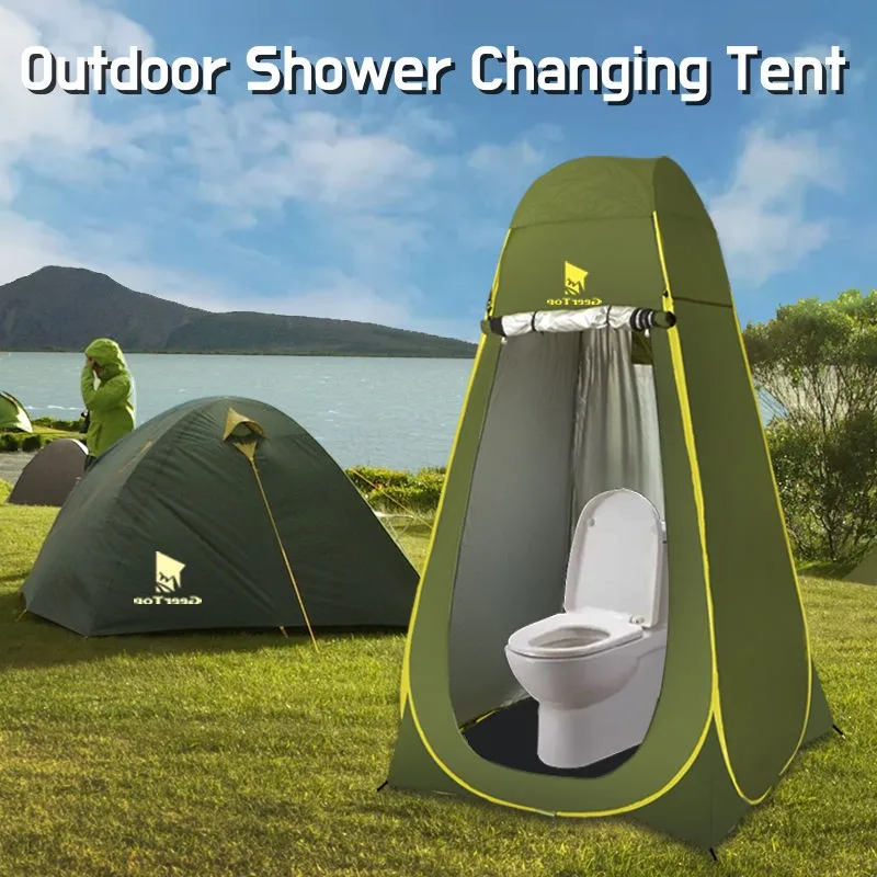 

Hot Quick Automatic Open Outdoor Bathing Changing Tent Portable Folding Beach Toilet Tent Camping Multifunctional Throw Tent