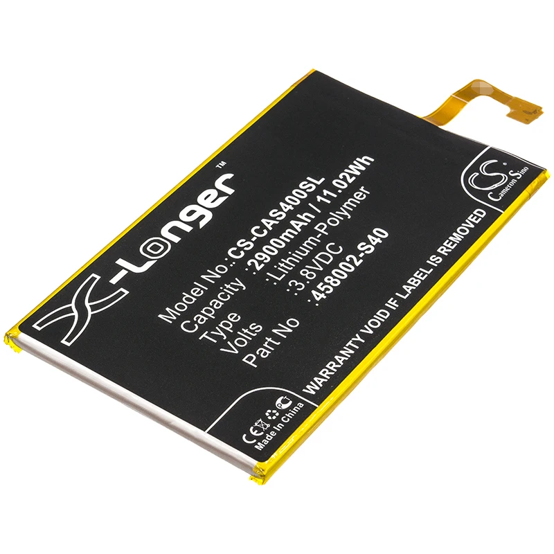 

Аккумулятор CS 2900mAh / 11.02Wh для CAT S40 458002-S40