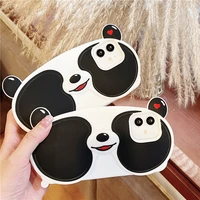 cute panda pop 3d case for iphone 13 12 mini 11 pro xs max xr x se20 6s 6 7 8 plus kids luxury cartoon silicone phone cover gift