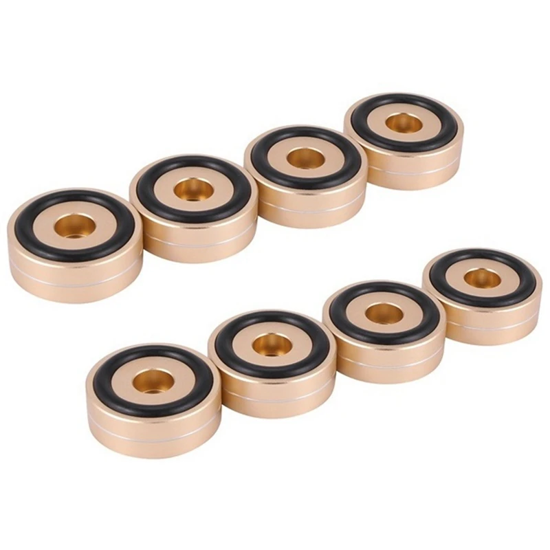

8 Pcs Aluminum Speaker Insulation Pad Audio Amplifier Base Hifi Amplifier Shock-Absorbing Pad Audio Accessories